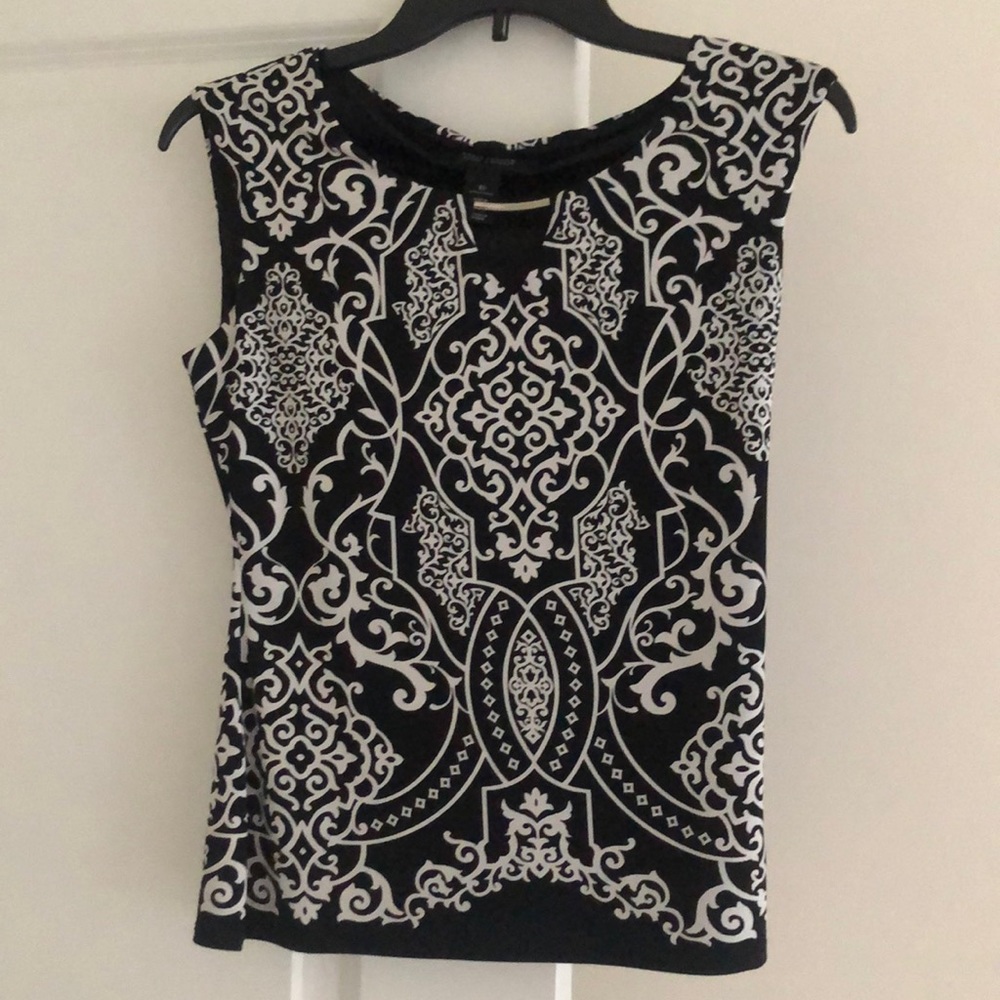 WHBM Sleeveless Paisley Top. Size XS